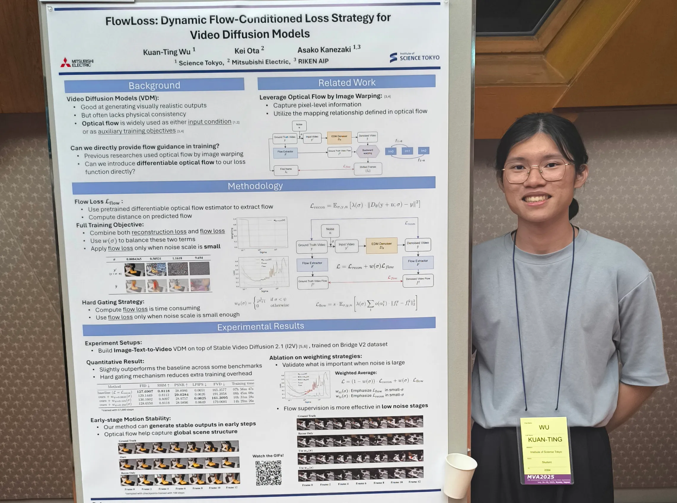FlowLoss poster at MVA 2025